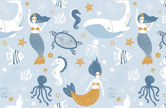 Mermaids & Ocean Friends Wall Murals