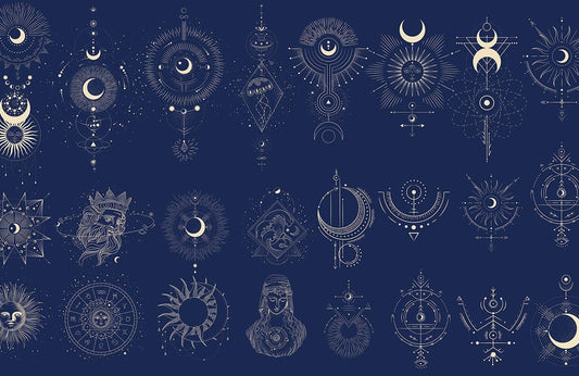 Moon Phases Wall Murals