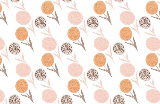 Orange Dandelion Wall Murals