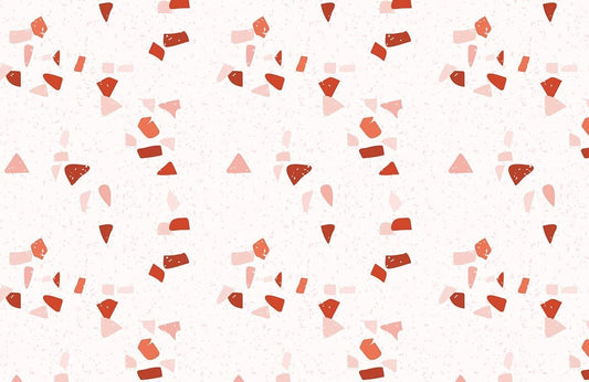 Orange Terrazzo Wall Murals