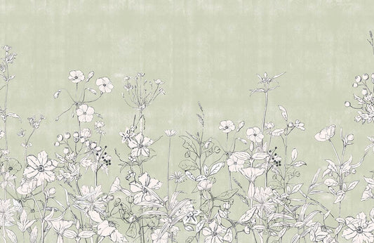 Pale Plants Wall Murals