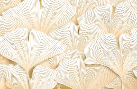 Pastel Ginkgo Wall Murals