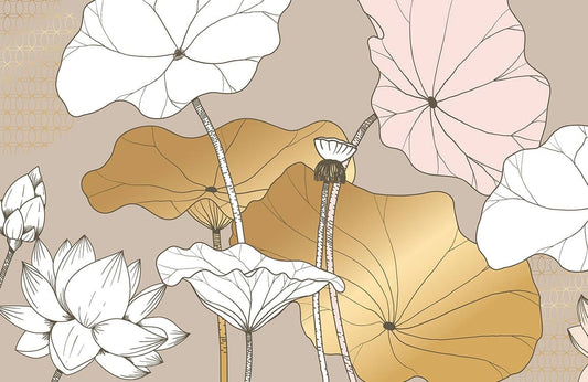 Pastel Lotus Wall Murals
