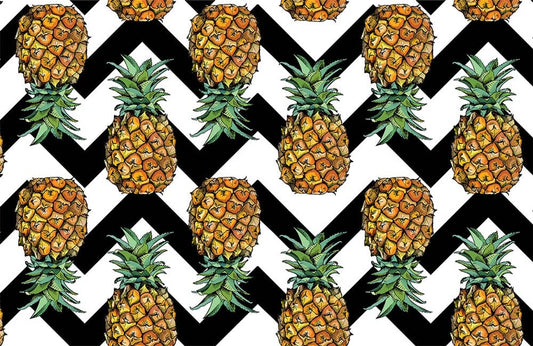 Pineapple Waves Wall Murals