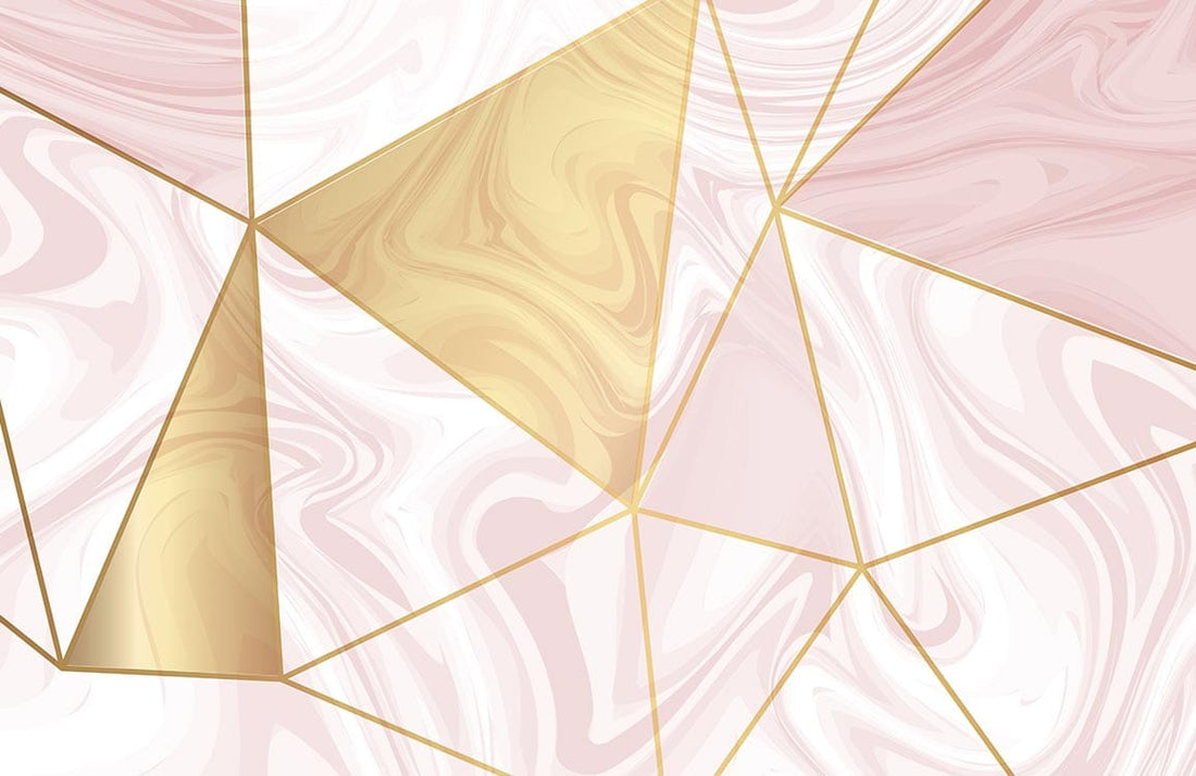 Pink Geometry Wall Murals