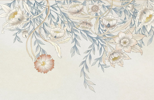 Pastel Flowers Wall Murals