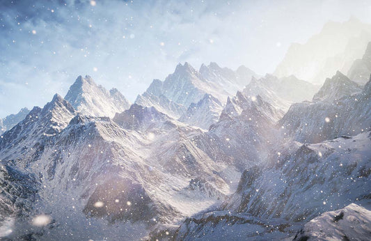 Rolling Snow-capped Mountains Wall Murals