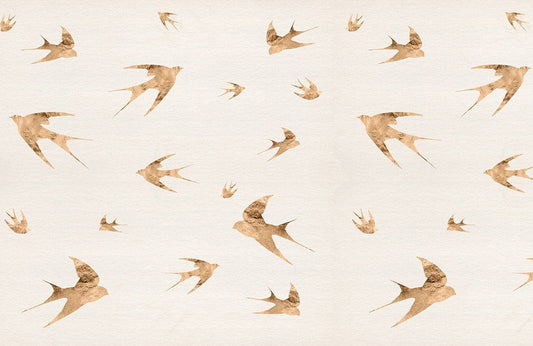Gold Swallow Wall Murals