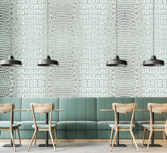 Silver Snake Skin Wall Murals