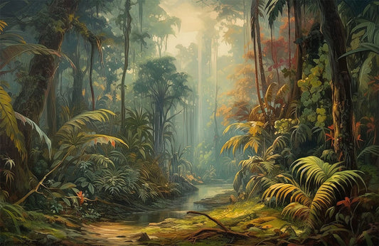 Sketched Jungle Wall Murals
