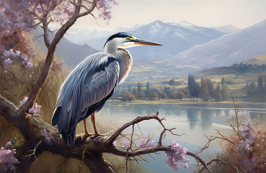 Sketched Heron Wall Murals