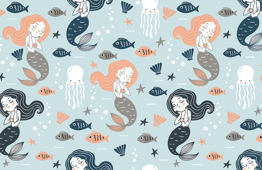 Mermaids & Fishes Wall Murals