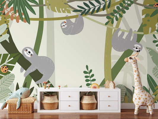 Climbing Sloth Wall Murals