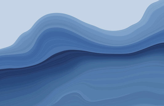 Blue Wave Wall Murals