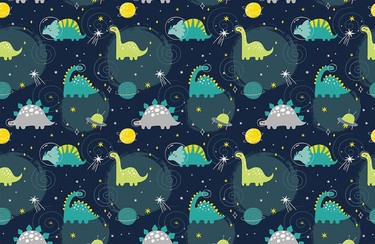 Space Dinosaurs Wall Murals