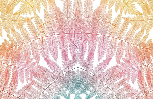 Splicing Colourful Leaves Wall Murals