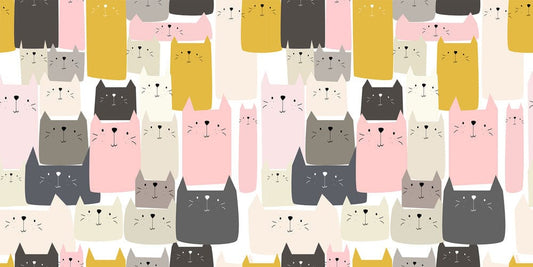 Square Cats Wall Murals