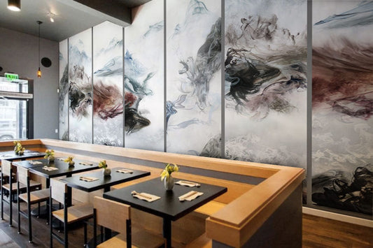 Stained Mountains Wall Murals