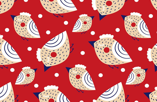 Strawberry Birds Wall Murals