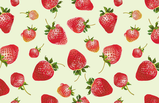 Strawberry Bubble Wall Murals