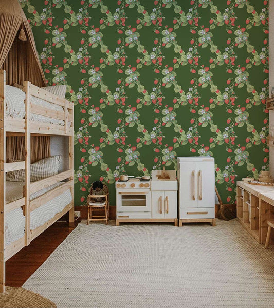 Fresh Strawberry Wall Murals