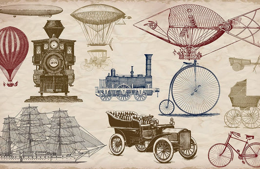 Vintage Vehicles Wall Murals