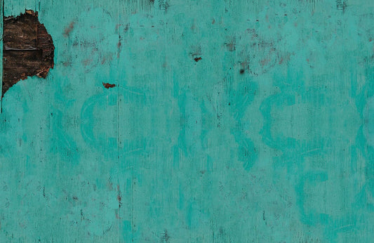 Turquoise Corroded Paint Wall Murals