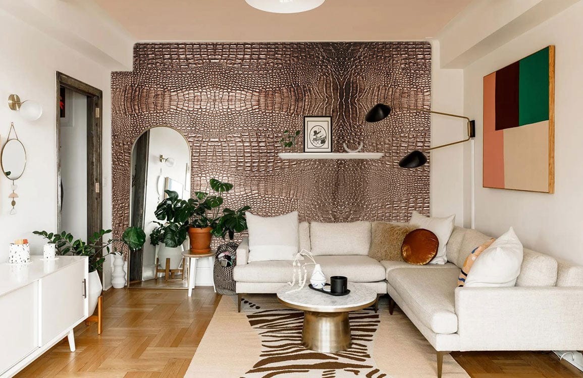 Brown Python Skin Wall Murals