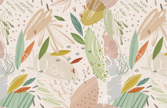 Dew On Leaves Wall Murals