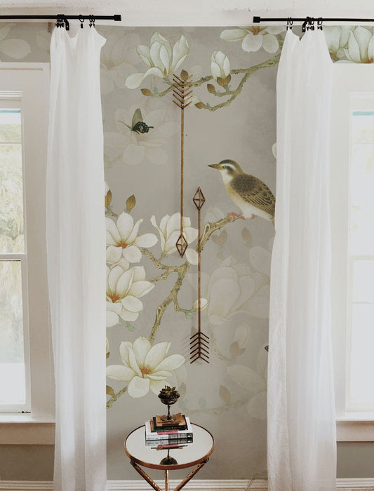 Vintage Flower & Birds Wall Murals