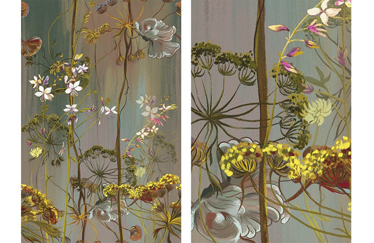 Vintage Flowers Wall Murals