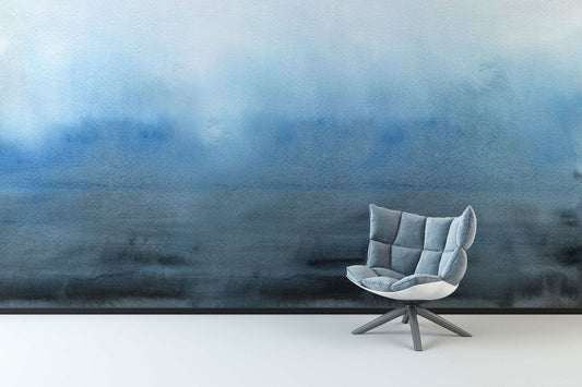 Watercolor Blue Wall Murals