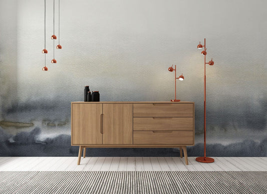 Watercolor Grey Wall Murals