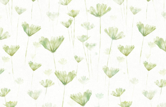 Watercolor Leaf Wall Murals