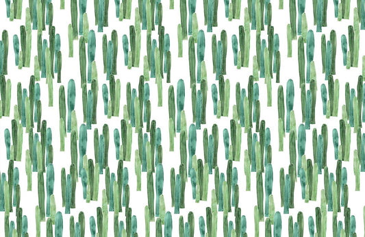 Watercolour Cactus Wall Murals