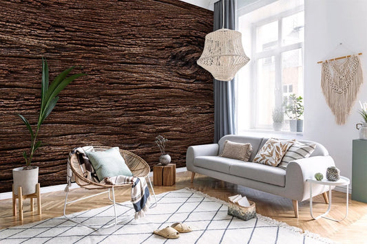 Dark Wood Wall Murals