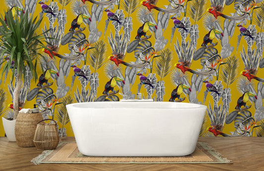 Yellow Vibes Wall Murals